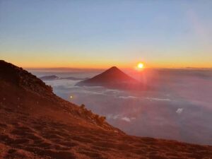 Antigua, Guatemala: Volcano Acatenango Overnight Hiking - Day 1: the climb to Acatenango and the lava-river feel