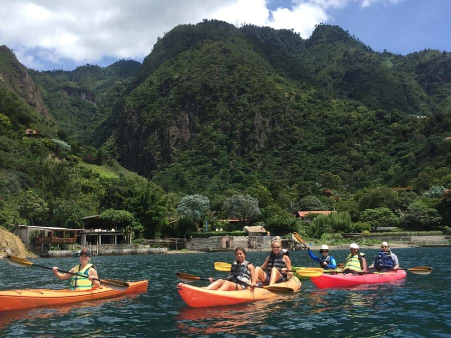 Kayak Hike Adventure. Visit Tzununa, Jaibalito, Santa Cruz - Los Elementos Adventure Center and the “keep it small” approach